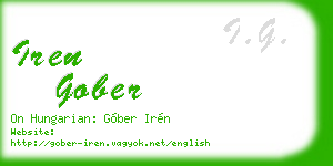 iren gober business card